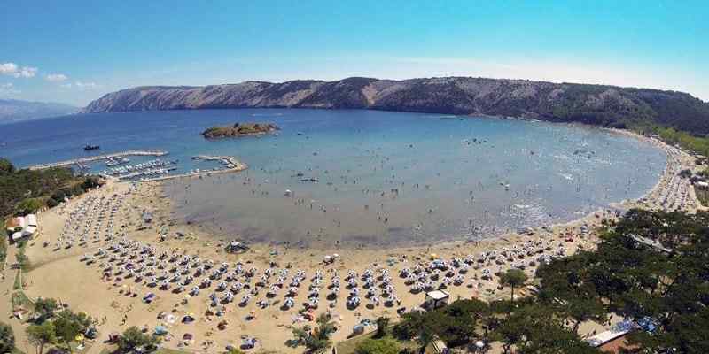 Paradise strand, Lopar, Rab