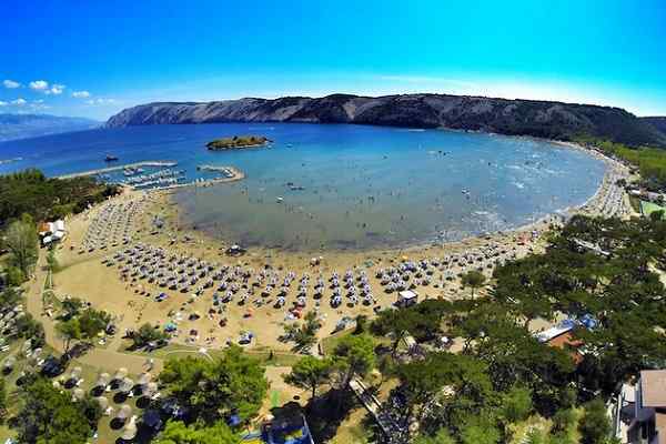Rajska strand - Rab, Horvátország