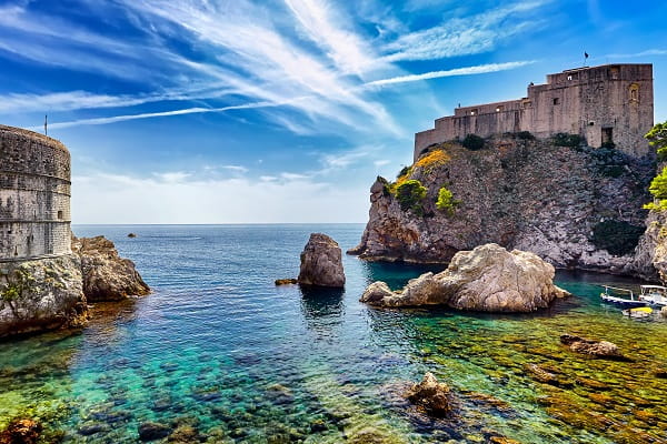 Dubrovnik város falai, Horvátország