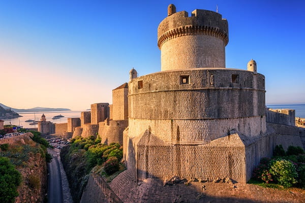 Dubrovnik város falai, Horvátország