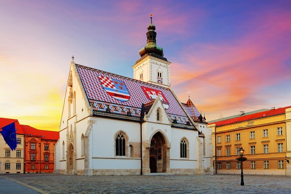 Zágráb felső városa, Horvátország
